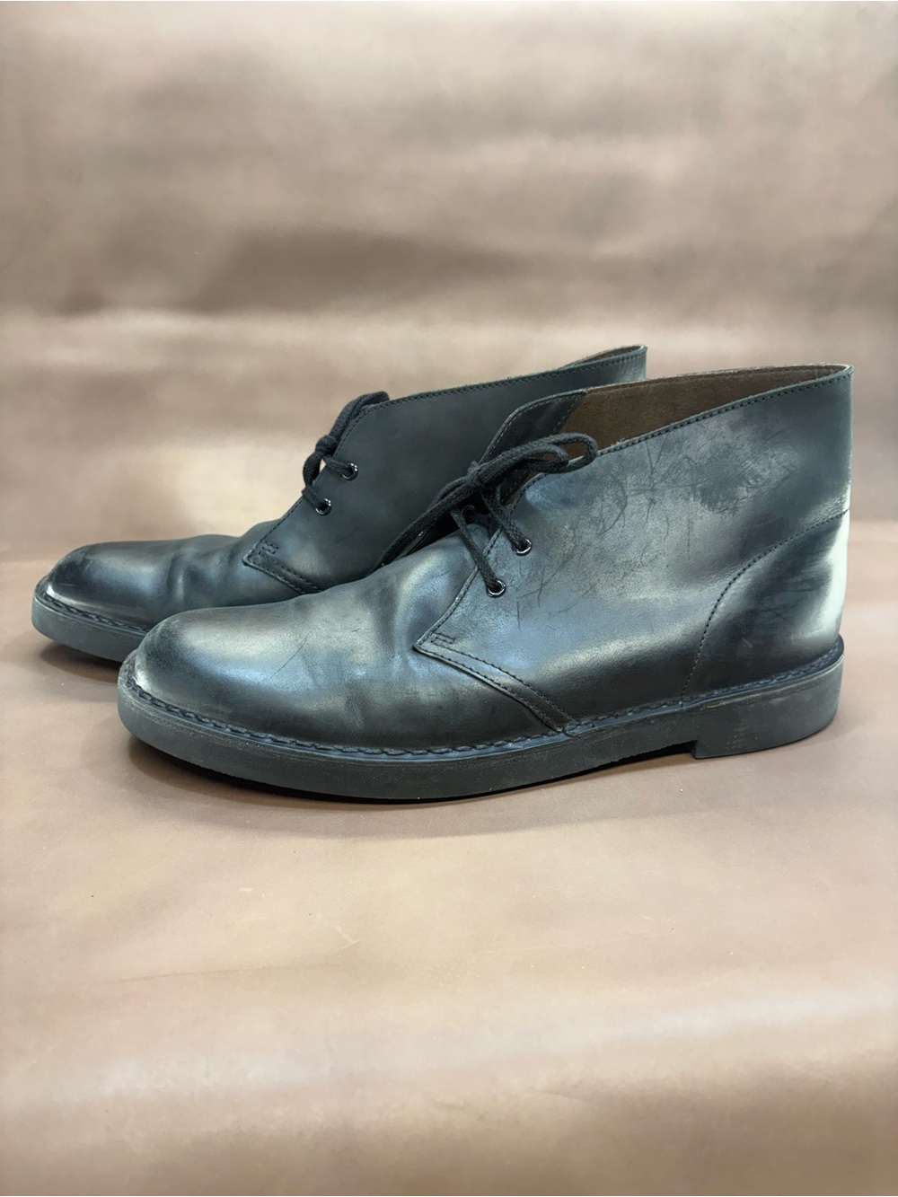 Clarks Men's Brown Leather Dessert Boots